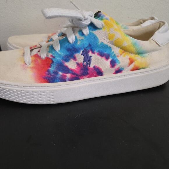 Polo Ralph Lauren Woman's Court Tie Dye Canvas Size 8.5 - Picture 8 of 9